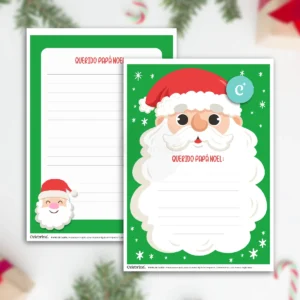 Alternative view of Kit Imprimible Navidad Carta a Papá Noel Verde