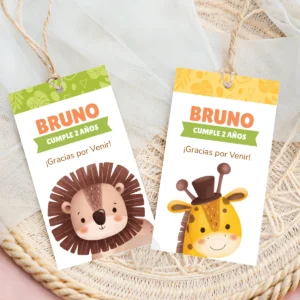 Alternative view of Kit Imprimible Animalitos De La Selva Verde