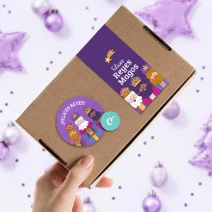 Alternative view of Kit Imprimible Reyes Magos Mágicos Violeta Papelería Tags y Etiquetas