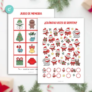 Alternative view of Kit Imprimible Navidad Libro Para Colorear Papá Noel