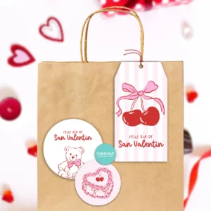 Alternative view of Kit Imprimible San Valentin Dulce Cupido Papelería