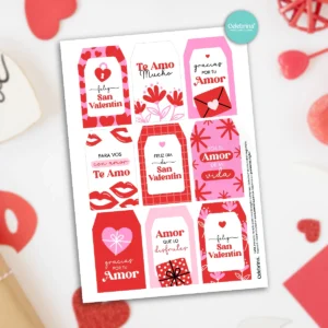 Alternative view of Kit Imprimible San Valentin Enamorados Papeleria Desayuno Regalos