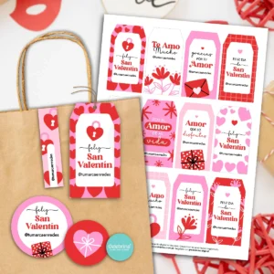 Kit San Valentin Enamorados Papeleria Emprendedores