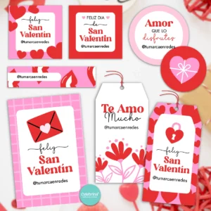 Kit San Valentin Enamorados Papeleria Emprendedores