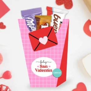 Kit Imprimible San Valentin Enamorados Ramo Golosinero