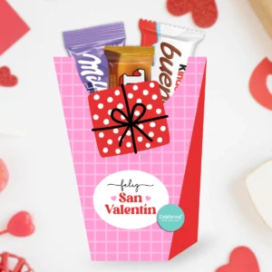 Kit Imprimible San Valentin Enamorados Ramo Golosinero